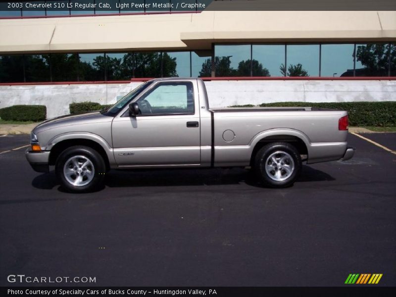 Light Pewter Metallic / Graphite 2003 Chevrolet S10 LS Regular Cab