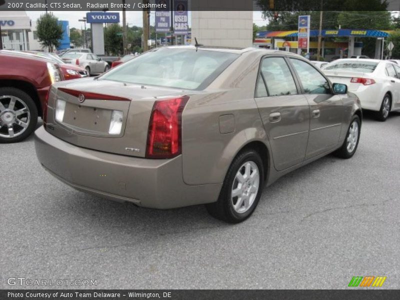Radiant Bronze / Cashmere 2007 Cadillac CTS Sedan