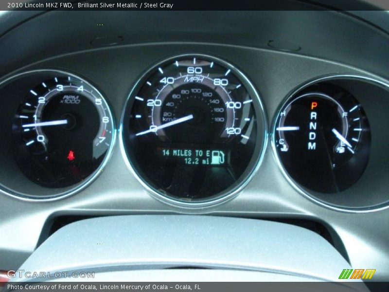 Brilliant Silver Metallic / Steel Gray 2010 Lincoln MKZ FWD