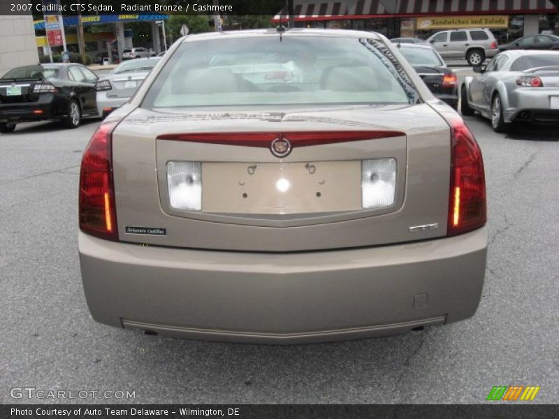 Radiant Bronze / Cashmere 2007 Cadillac CTS Sedan