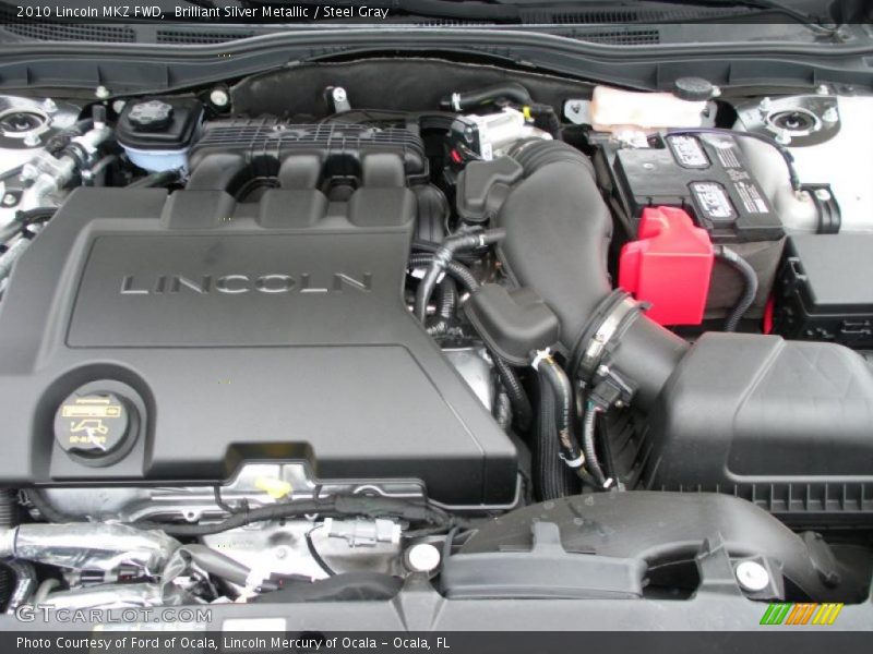 Brilliant Silver Metallic / Steel Gray 2010 Lincoln MKZ FWD