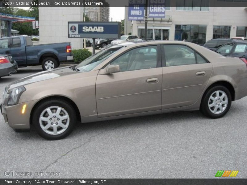 Radiant Bronze / Cashmere 2007 Cadillac CTS Sedan