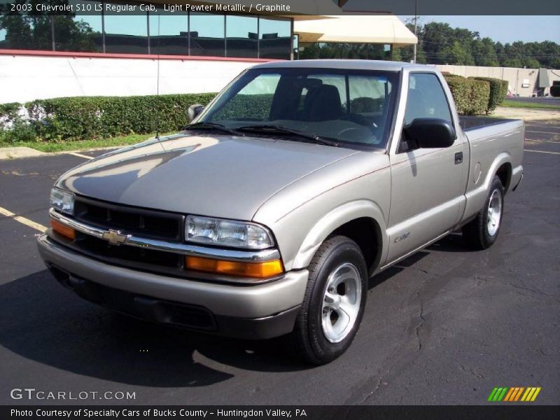 Light Pewter Metallic / Graphite 2003 Chevrolet S10 LS Regular Cab