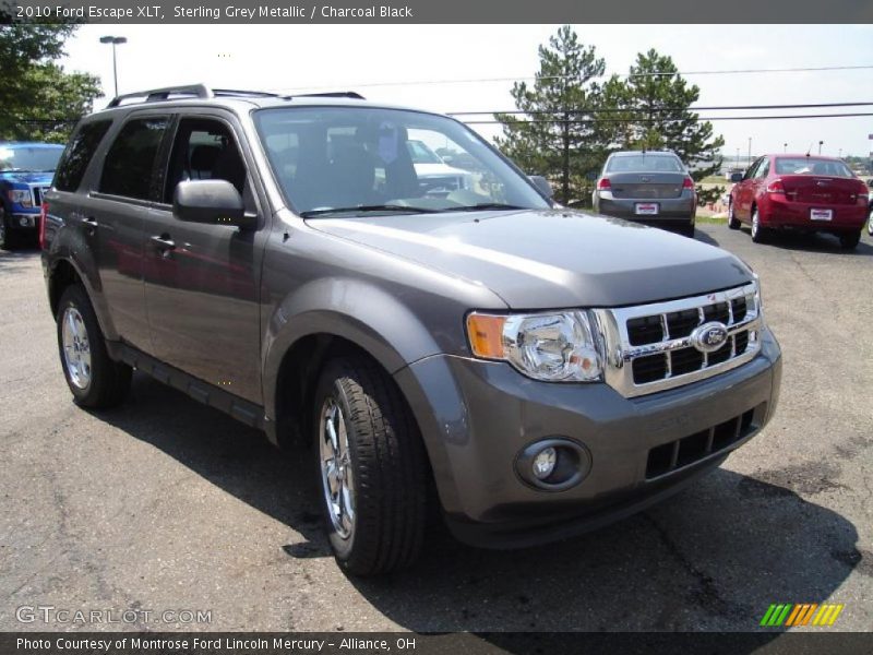 Sterling Grey Metallic / Charcoal Black 2010 Ford Escape XLT