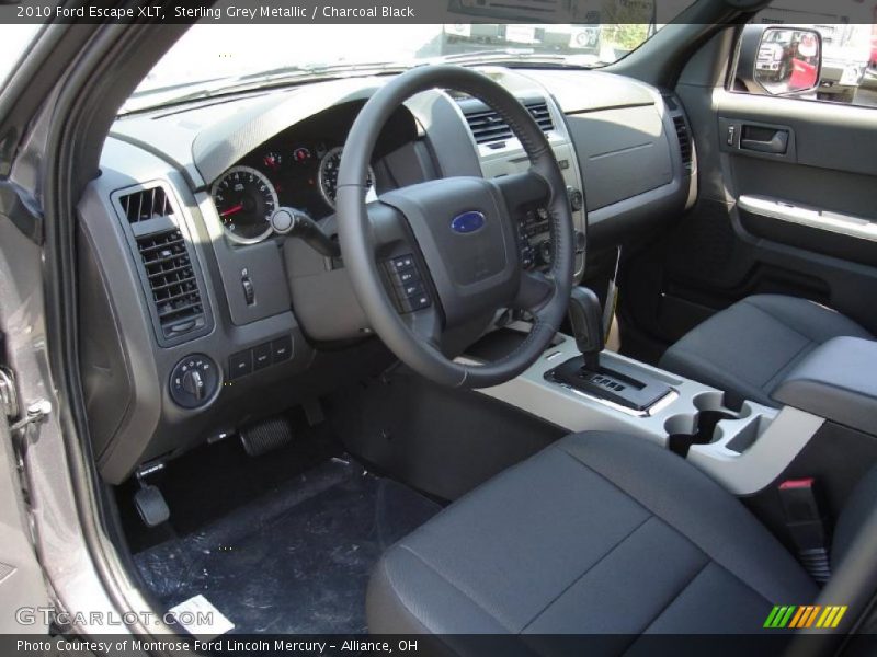 Sterling Grey Metallic / Charcoal Black 2010 Ford Escape XLT