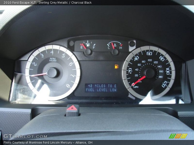 Sterling Grey Metallic / Charcoal Black 2010 Ford Escape XLT