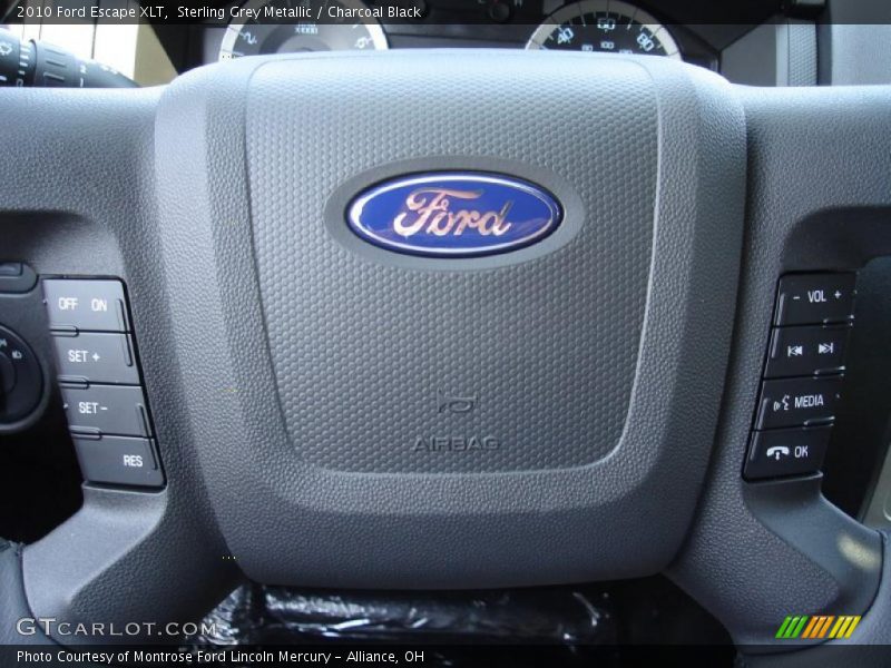 Sterling Grey Metallic / Charcoal Black 2010 Ford Escape XLT