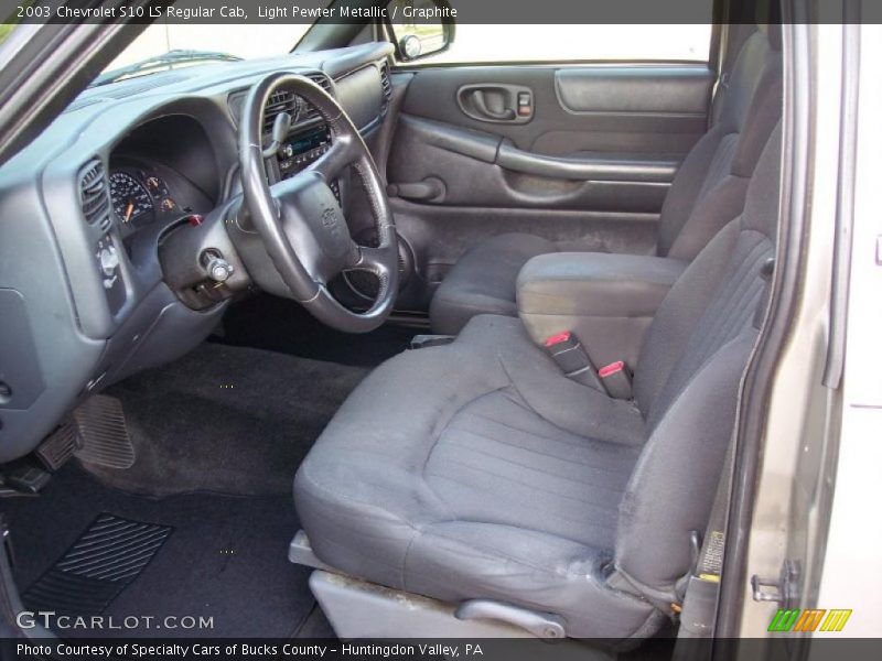 Light Pewter Metallic / Graphite 2003 Chevrolet S10 LS Regular Cab