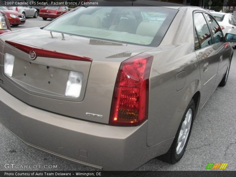 Radiant Bronze / Cashmere 2007 Cadillac CTS Sedan