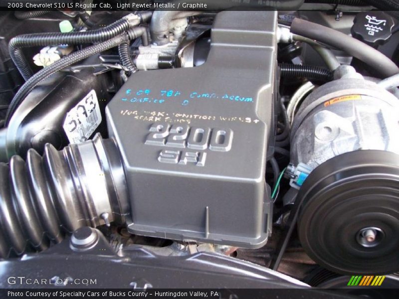 Light Pewter Metallic / Graphite 2003 Chevrolet S10 LS Regular Cab