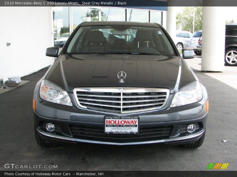 Steel Grey Metallic / Black 2010 Mercedes-Benz C 300 Luxury 4Matic