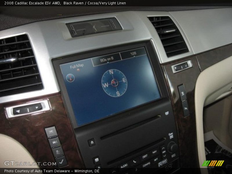Black Raven / Cocoa/Very Light Linen 2008 Cadillac Escalade ESV AWD