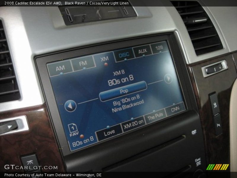 Black Raven / Cocoa/Very Light Linen 2008 Cadillac Escalade ESV AWD