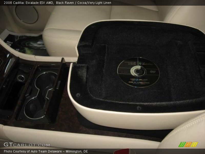 Black Raven / Cocoa/Very Light Linen 2008 Cadillac Escalade ESV AWD