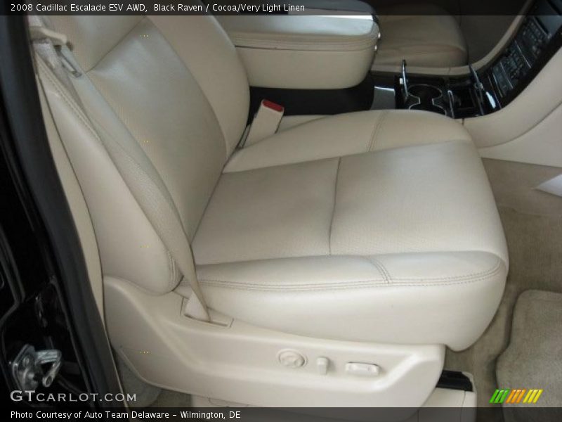 Black Raven / Cocoa/Very Light Linen 2008 Cadillac Escalade ESV AWD