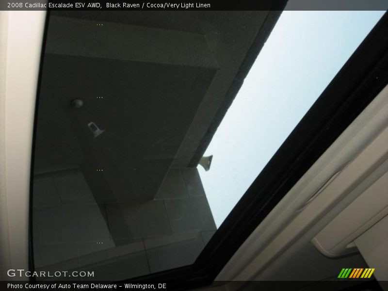 Black Raven / Cocoa/Very Light Linen 2008 Cadillac Escalade ESV AWD