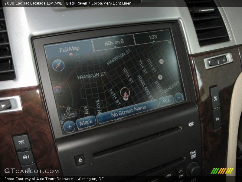 Black Raven / Cocoa/Very Light Linen 2008 Cadillac Escalade ESV AWD