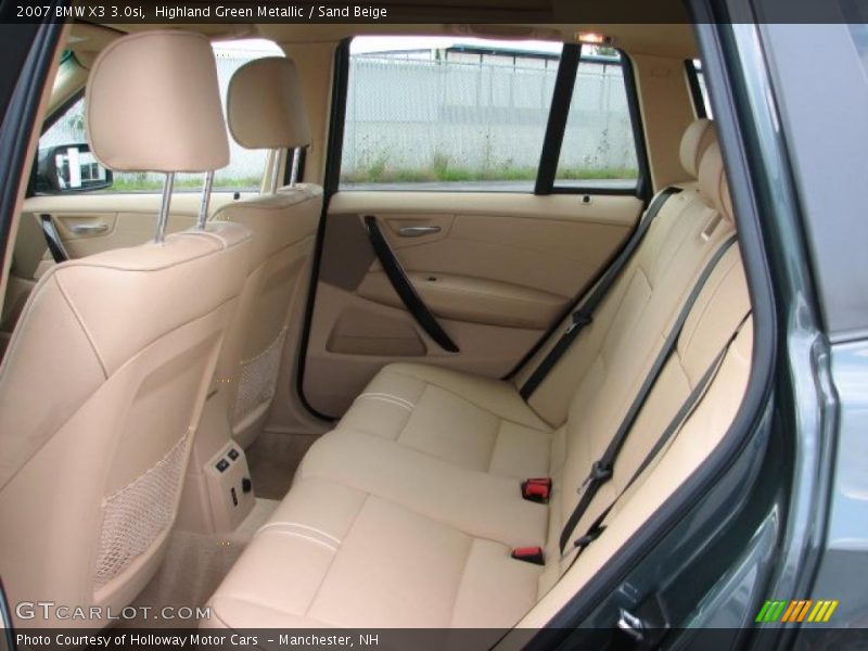 Highland Green Metallic / Sand Beige 2007 BMW X3 3.0si