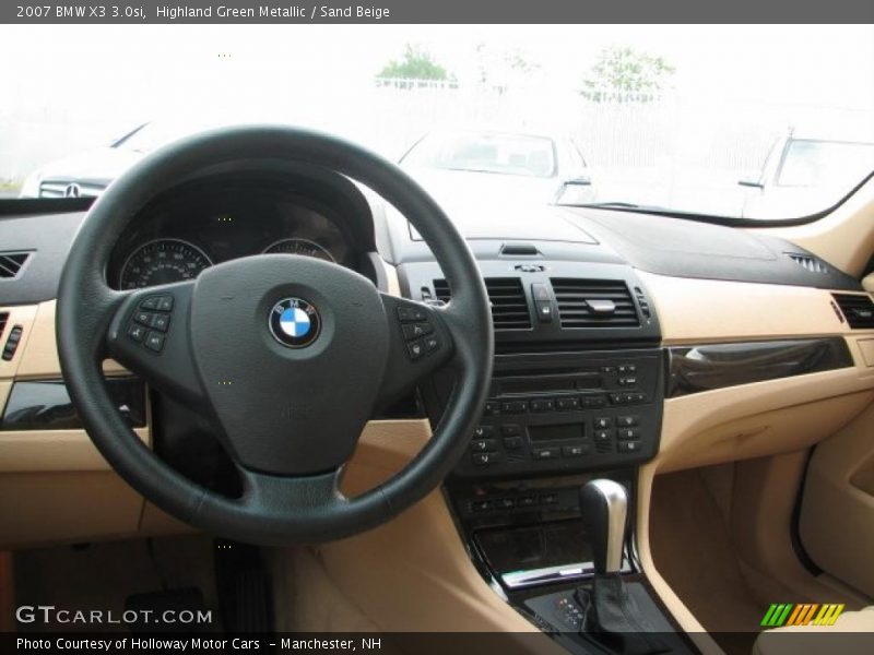Highland Green Metallic / Sand Beige 2007 BMW X3 3.0si