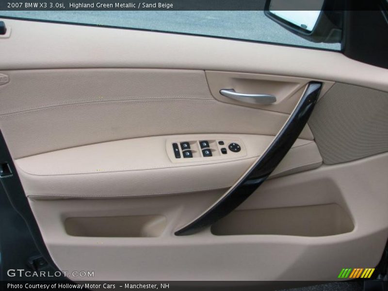 Highland Green Metallic / Sand Beige 2007 BMW X3 3.0si