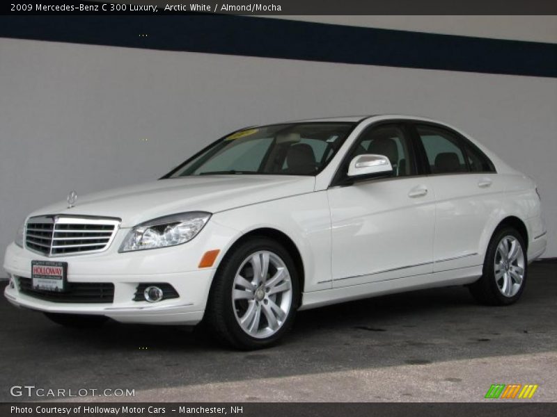 Arctic White / Almond/Mocha 2009 Mercedes-Benz C 300 Luxury