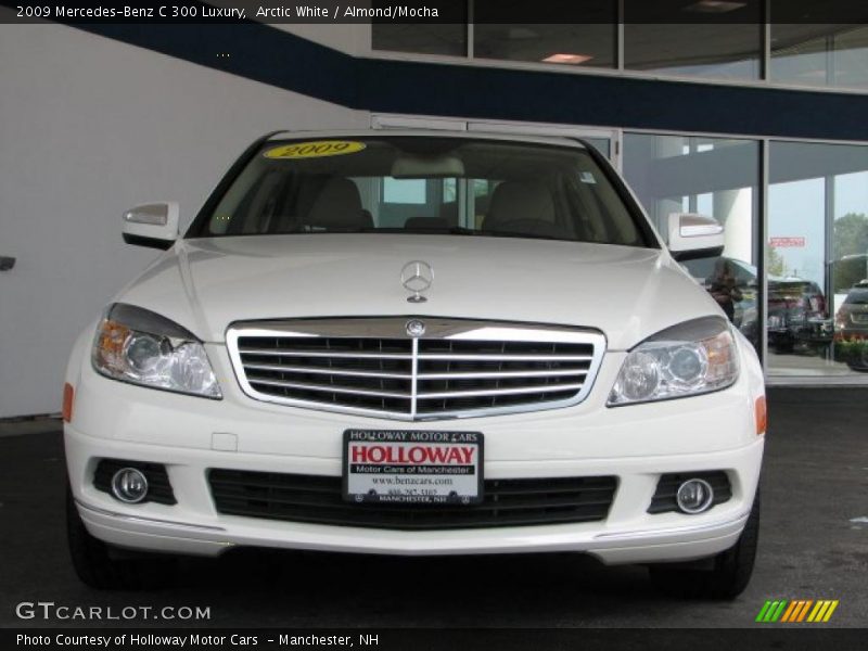 Arctic White / Almond/Mocha 2009 Mercedes-Benz C 300 Luxury