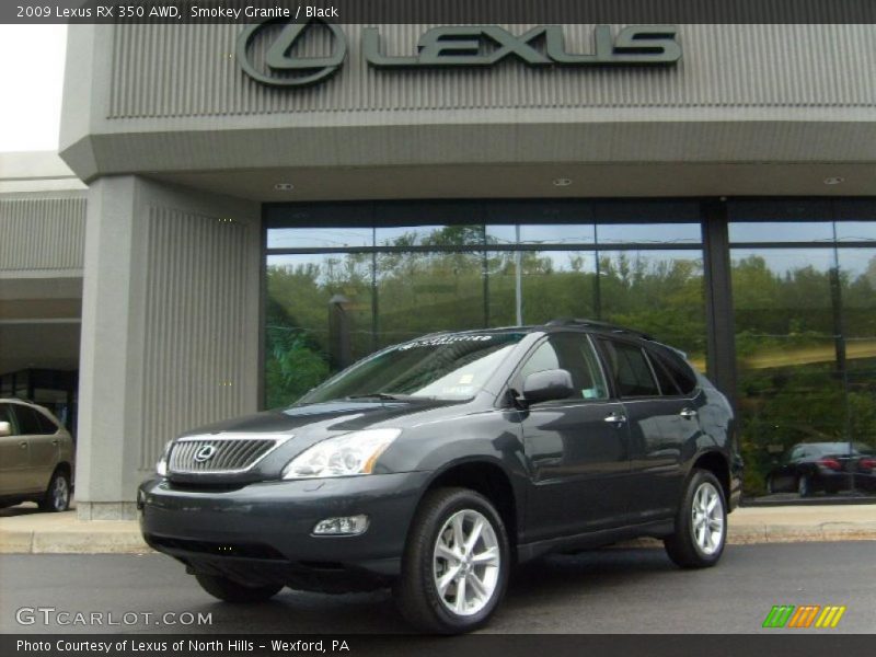 Smokey Granite / Black 2009 Lexus RX 350 AWD