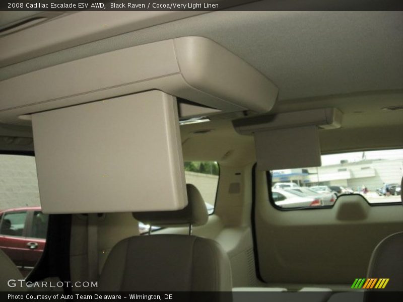 Black Raven / Cocoa/Very Light Linen 2008 Cadillac Escalade ESV AWD