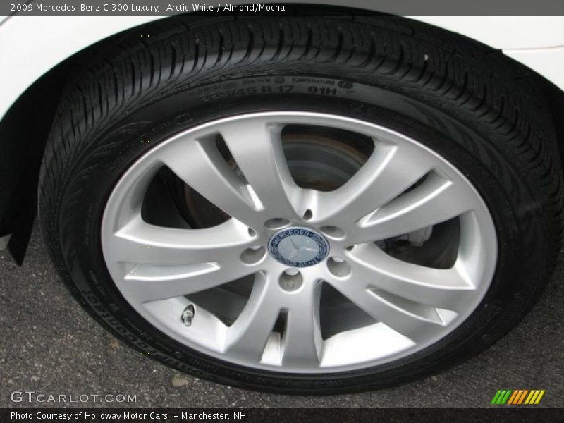 Arctic White / Almond/Mocha 2009 Mercedes-Benz C 300 Luxury