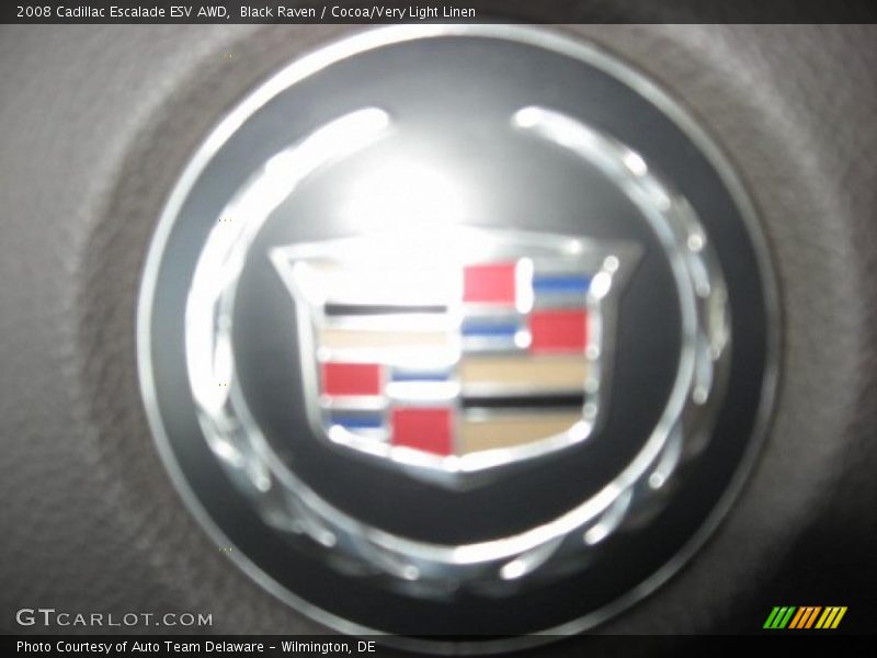 Black Raven / Cocoa/Very Light Linen 2008 Cadillac Escalade ESV AWD