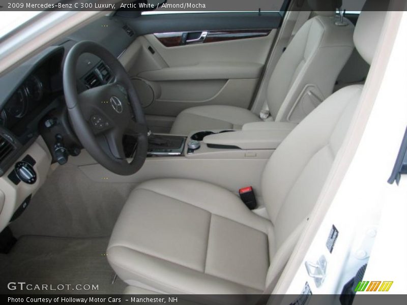 Arctic White / Almond/Mocha 2009 Mercedes-Benz C 300 Luxury