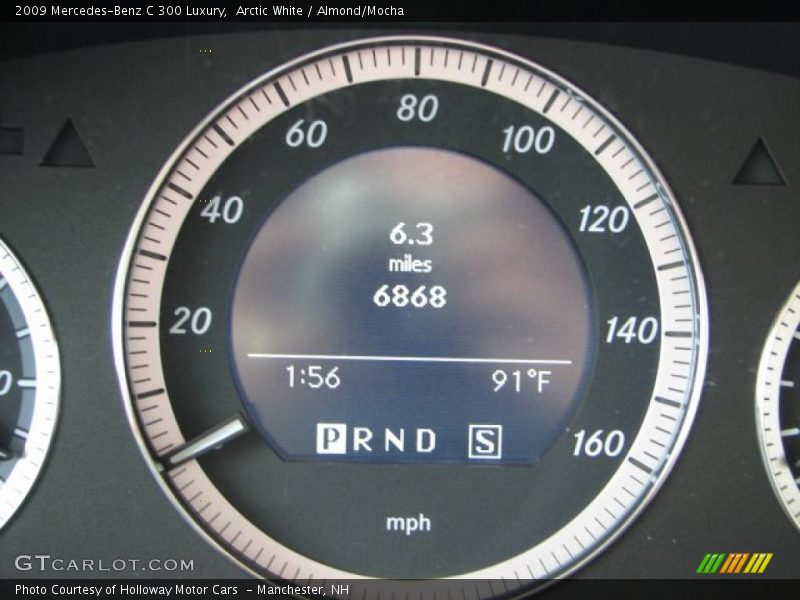 Arctic White / Almond/Mocha 2009 Mercedes-Benz C 300 Luxury