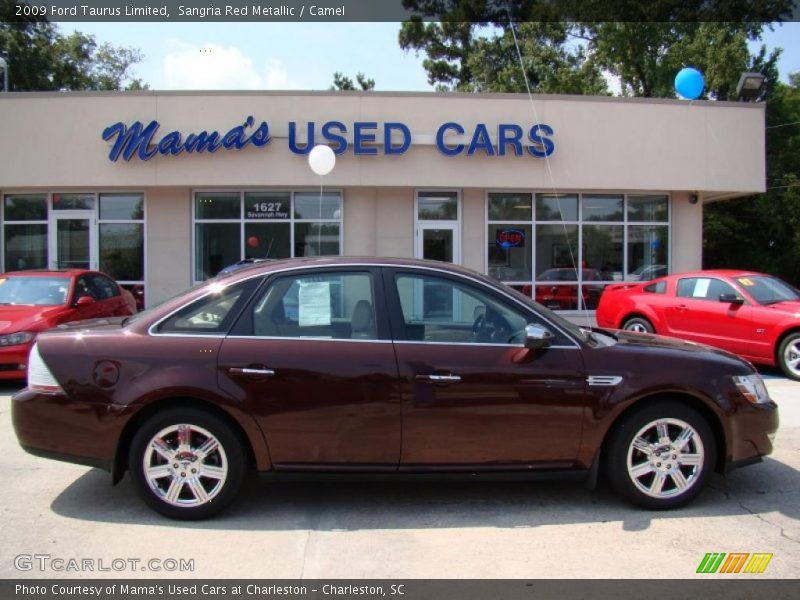 Sangria Red Metallic / Camel 2009 Ford Taurus Limited