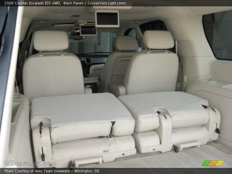 Black Raven / Cocoa/Very Light Linen 2008 Cadillac Escalade ESV AWD