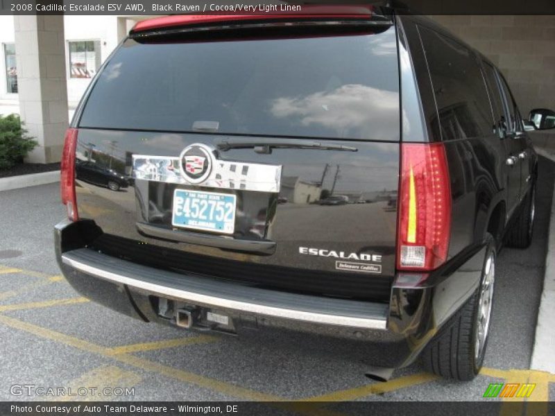 Black Raven / Cocoa/Very Light Linen 2008 Cadillac Escalade ESV AWD