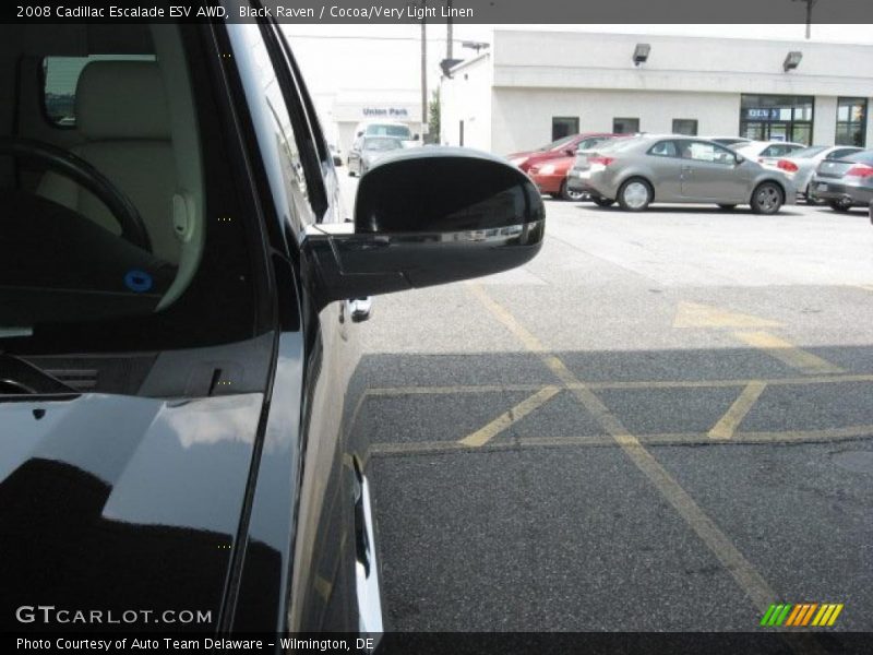 Black Raven / Cocoa/Very Light Linen 2008 Cadillac Escalade ESV AWD