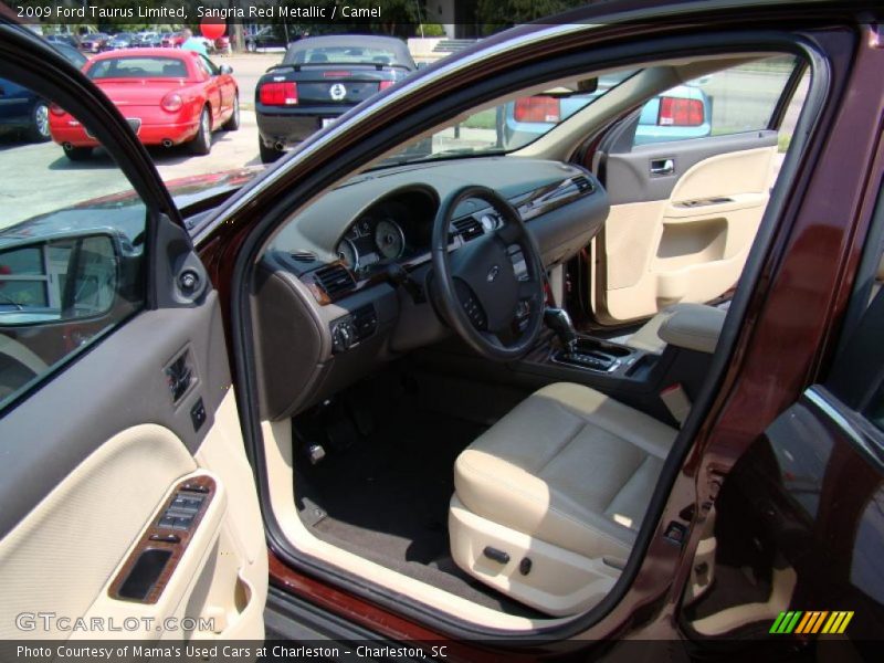 Sangria Red Metallic / Camel 2009 Ford Taurus Limited