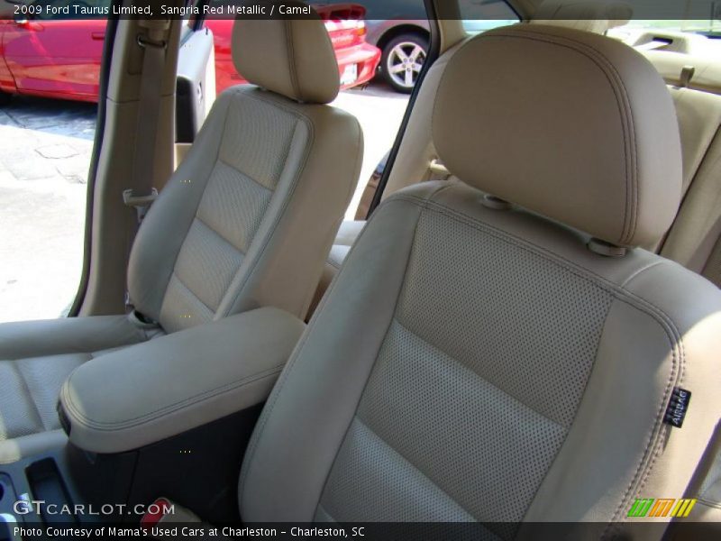 Sangria Red Metallic / Camel 2009 Ford Taurus Limited