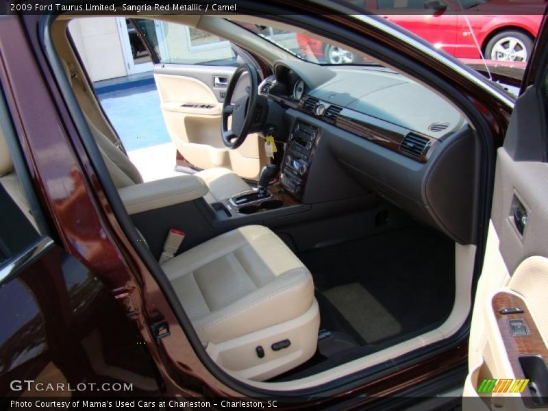 Sangria Red Metallic / Camel 2009 Ford Taurus Limited