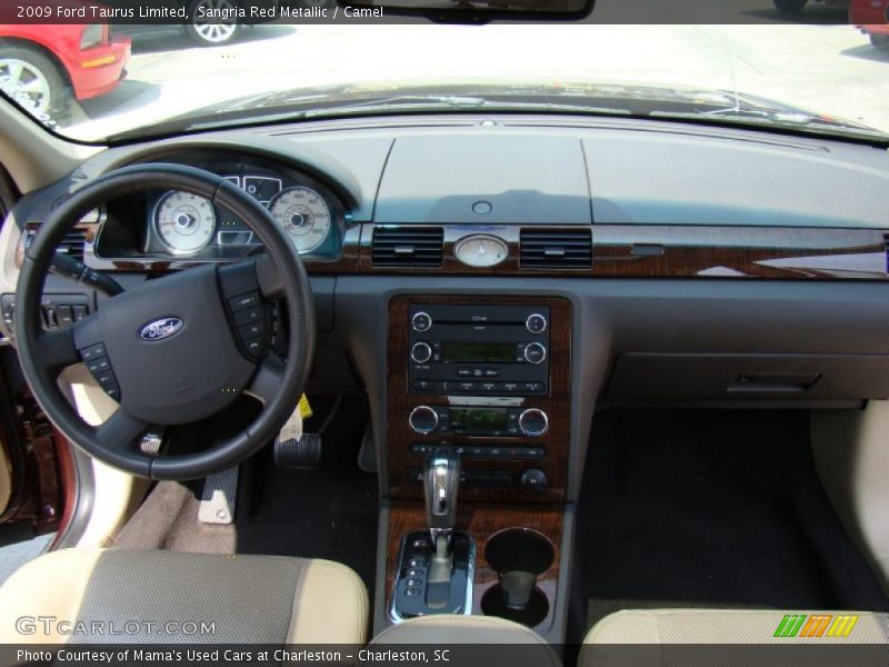 Sangria Red Metallic / Camel 2009 Ford Taurus Limited