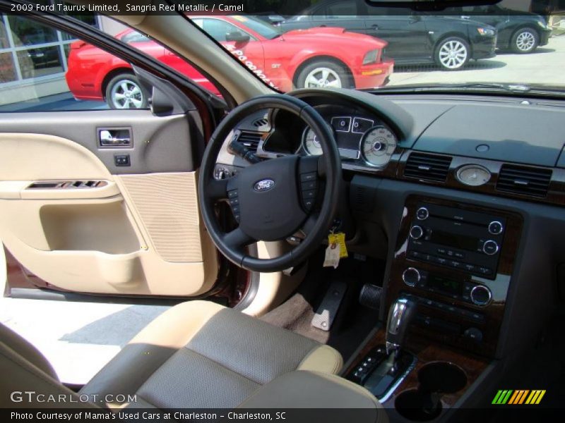 Sangria Red Metallic / Camel 2009 Ford Taurus Limited