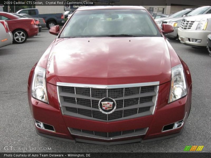 Crystal Red / Cashmere/Cocoa 2009 Cadillac CTS Sedan