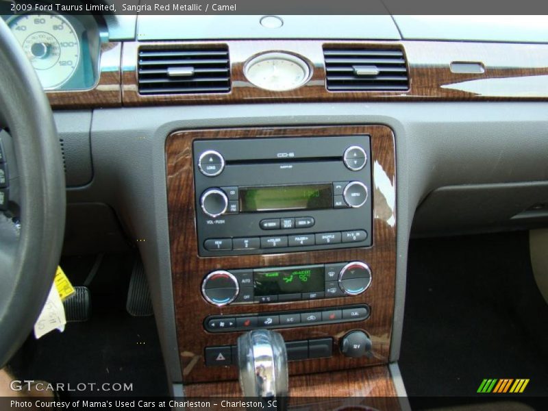 Sangria Red Metallic / Camel 2009 Ford Taurus Limited