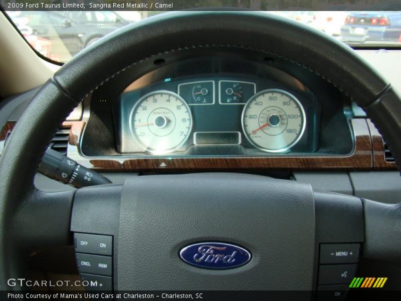 Sangria Red Metallic / Camel 2009 Ford Taurus Limited