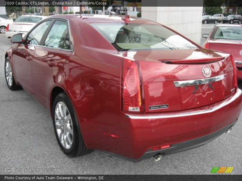 Crystal Red / Cashmere/Cocoa 2009 Cadillac CTS Sedan