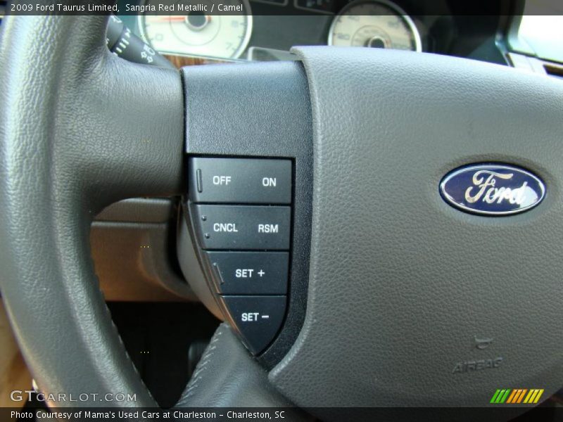 Sangria Red Metallic / Camel 2009 Ford Taurus Limited