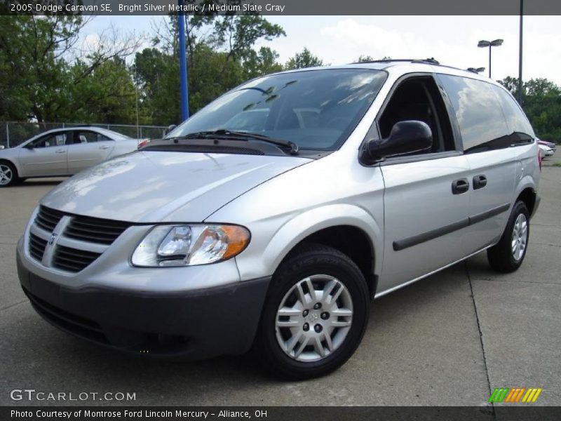 Bright Silver Metallic / Medium Slate Gray 2005 Dodge Caravan SE
