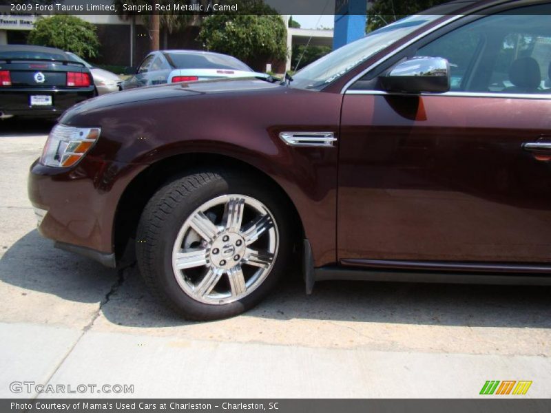 Sangria Red Metallic / Camel 2009 Ford Taurus Limited