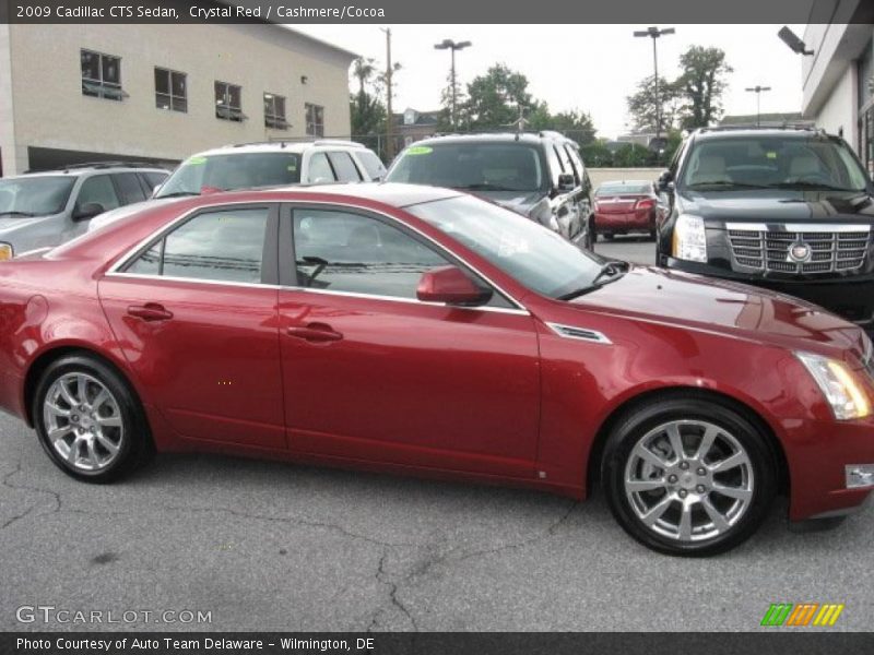 Crystal Red / Cashmere/Cocoa 2009 Cadillac CTS Sedan