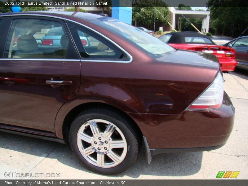Sangria Red Metallic / Camel 2009 Ford Taurus Limited